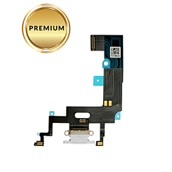 Charging Port Flex Cable for iPhone XR (WHITE) (Premium)