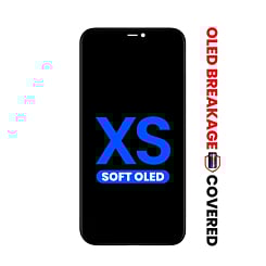 OLED Assembly for iPhone XS (Aftermarket QV8 / Soft) (Exclusive OLED Breakage Warranty)