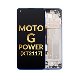 LCD Assembly with Frame for Motorola Moto G Power (XT2117 / 2021) (BLUE) (Premium)