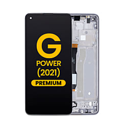 LCD Assembly with Frame for Motorola Moto G Power (XT2117 / 2021) (GRAY) (Premium)