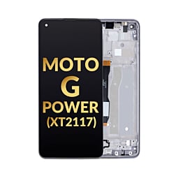LCD Assembly with Frame for Motorola Moto G Power (XT2117 / 2021) (GRAY) (Premium)