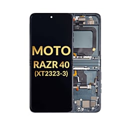 OLED Assembly with Frame for Motorola Moto Razr 40 (XT2323-3 / 2023) (SAGE GREEN) (Premium)