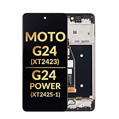 LCD Assembly with Frame for Motorola Moto G24 (XT2423 / 2024) / G24 Power (XT2425-1 / 2024) (Premium)