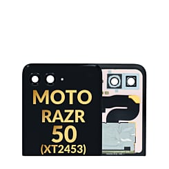 Outer OLED Assembly without Frame for Motorola Moto Razr 50 (XT2453 / 2024) (Premium)