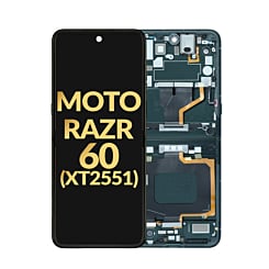 Main OLED Assembly with Frame for Motorola Razr 60 Ultra (XT2551 / 2025) (SCARAB) (Premium)