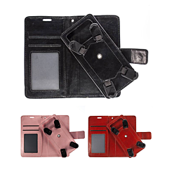 YUW-Large (5.2"-5.5") Universal Wallet Case with 360 Degree Rotating Swivel Stand