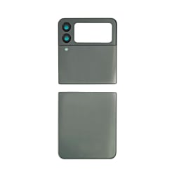 Back Glass for Galaxy Z Flip 3 F711 (2 Piece Set) (NO LOGO) (GREEN)