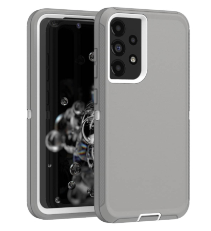 Heavy Duty Case for Galaxy A72 5G (GRAY & WHITE) (Only Ground Shipping)