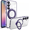 Galaxy S23FE Magnetic Clear Cases with Magsafe Ring Stand - PURPLE (Only Ground Shipping)
