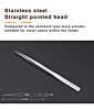 BAKU I5-SS-SA Non-Magnetic Stainless Steel Tweezers