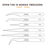 BAKU I5-7-SA Non-Magnetic Stainless Steel Tweezers