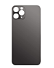 Grab the wholesale deals on the back glass with a bigger camera hole for iPhone 11 Pro Max in space gray. It has no logo.