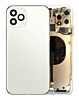 Purchase the back housing frame with small components pre-installed for iPhone 11 Pro Max in silver. It has no logo.