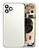 Purchase the back housing frame with small components pre-installed for iPhone 11 Pro, no logo, in silver.

