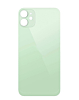 Buy the green back glass for iPhone 12 with a bigger camera hole and no logo.
