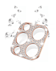 Purchase the Back Camera Diamond Frame for iPhone 12 Mini and iPhone 12 in rose gold.
