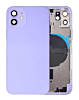 Buy the purple back housing frame with small components pre-installed for iPhone 12, no logo.
