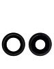 Back Camera Lens with Bracket for iPhone 12 / 12 Mini (BLACK) (2 Piece Set) (Premium)