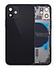 Back Housing Frame with Small Components Pre-Installed for iPhone 12 Mini (NO LOGO) (BLACK)
