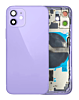 Stock up on the Back Housing Frame with Small Components Pre-Installed for iPhone 12 Mini No Logo Purple.
