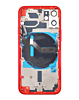 Back Housing Frame with Small Components Pre-Installed for iPhone 12 Mini (NO LOGO) (RED)