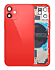 Back Housing Frame with Small Components Pre-Installed for iPhone 12 Mini (NO LOGO) (RED)