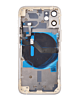 Back Housing Frame with Small Components Pre-Installed for iPhone 12 Mini (NO LOGO) (WHITE)