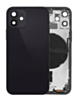 Back Housing Frame with Small Components Pre-Installed for iPhone 12 Mini (NO LOGO) (BLACK) (International)