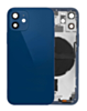 Back Housing Frame with Small Components Pre-Installed for iPhone 12 Mini (NO LOGO) (International) (BLUE)