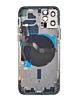 Back Housing Frame with Small Components Pre-Installed for iPhone 12 Pro (NO LOGO) (PACIFIC BLUE)