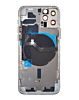 Back Housing Frame with Small Components Pre-Installed for iPhone 12 Pro (NO LOGO) (SILVER)