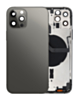 Back Housing Frame with Small Components Pre-Installed for iPhone 12 Pro (NO LOGO) (GRAPHITE) (International)