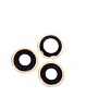 Back Camera Lens with Bracket for iPhone 12 Pro (GOLD) (3 Piece Set) (Premium)