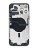 Back Housing Frame with Small Components Pre-Installed for iPhone 12 Pro Max (NO LOGO) (PACIFIC BLUE)