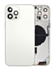 Back Housing Frame with Small Components Pre-Installed for iPhone 12 Pro Max (NO LOGO) (SILVER)