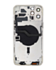 Back Housing Frame with Small Components Pre-Installed for iPhone 12 Pro Max (NO LOGO) (SILVER)