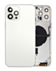 Back Housing Frame with Small Components Pre-Installed for iPhone 12 Pro Max (NO LOGO) (International) (SILVER)
