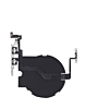 Wireless NFC Charging Chip with Power & Volume Button Flex Cable for iPhone 12 Pro Max