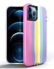 Thinner Heavy Duty Rainbow Case - Style 1 for iPhone 13 Pro Max (Only Ground Shipping)