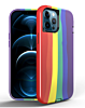 Thinner Heavy Duty Rainbow Case - Style 2 for iPhone 13 Pro Max (Only Ground Shipping)