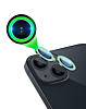 Order the Glow in The Dark Camera Lens with HD Tempered Glass for iPhone 13 and 13 Mini in Green.