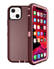 iPhone 13 Mini Heavy Duty Case - MAROON & PINK (Only Ground Shipping)