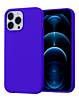 Soft Solid Silicone Case (Full Buttom Cover) - SEA BLUE for iPhone 13 Pro (Only Ground Shipping)