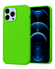 Soft Solid Silicone Case (Full Buttom Cover) - GREEN for iPhone 13 Pro (Only Ground Shipping)