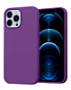 Soft Solid Silicone Case (Full Buttom Cover) - LIGHT PURPLE for iPhone 13 Pro (Only Ground Shipping)