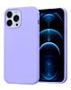 Soft Solid Silicone Case (Full Buttom Cover) - LILAC for iPhone 13 Pro Max (Only Ground Shipping)
