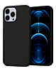 iPhone 13 Mini Soft Solid Silicone Case (Full Buttom Cover) - BLACK (Only Ground Shipping)