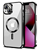 Shiny Wireless Charging Clear Case - BLACK for iPhone 13 Mini (Only Ground Shipping)
