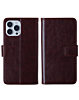Leather Wallet Case with Card Slot - BROWN for iPhone 13 Pro (Only Ground Shipping)