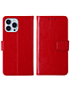 Leather Wallet Case with Card Slot - RED for iPhone 13 Pro (Only Ground Shipping)